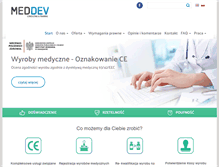 Tablet Screenshot of meddev.pl